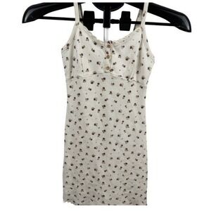 Y2K Spaghetti Strap Waffle Knit Thermal Mini Dress
